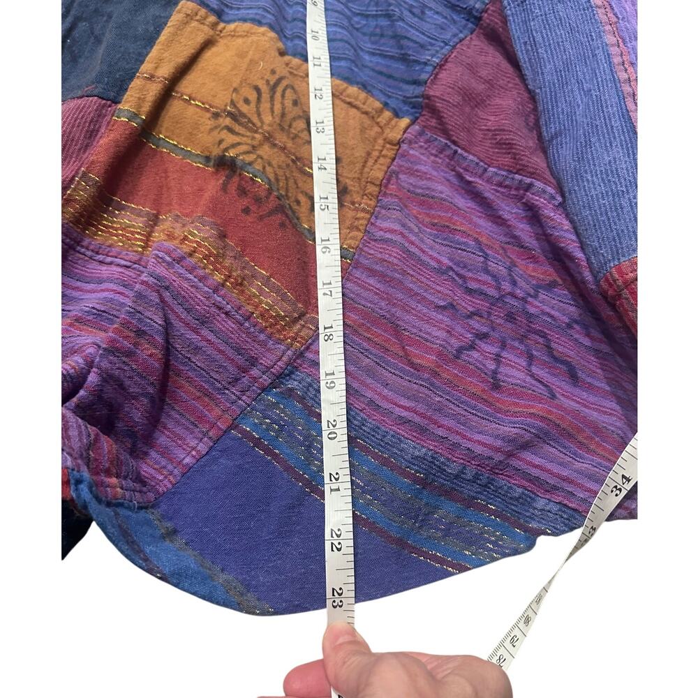 Nepal Patchwork Cotton Harem Pants Boho Hippie Fe… - image 5